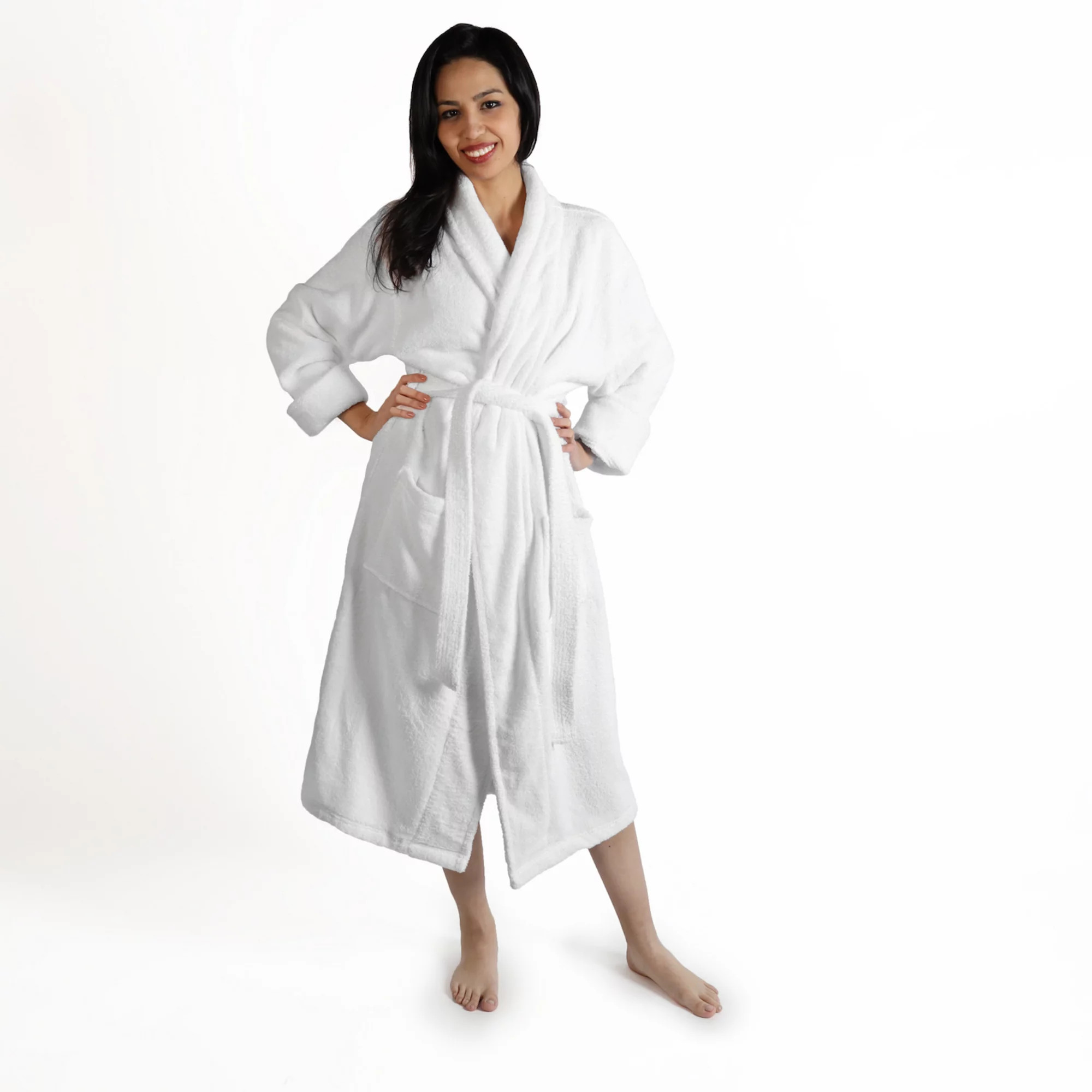 Superior Turkish Cotton Terry Ultra-Plush Absorbent Long Adult Bathrobe | Kohl's