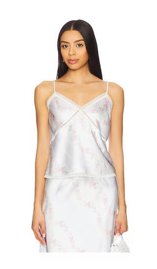 LoveShackFancy Levall Top in Baby Blue. - size L | Revolve Clothing (Global)