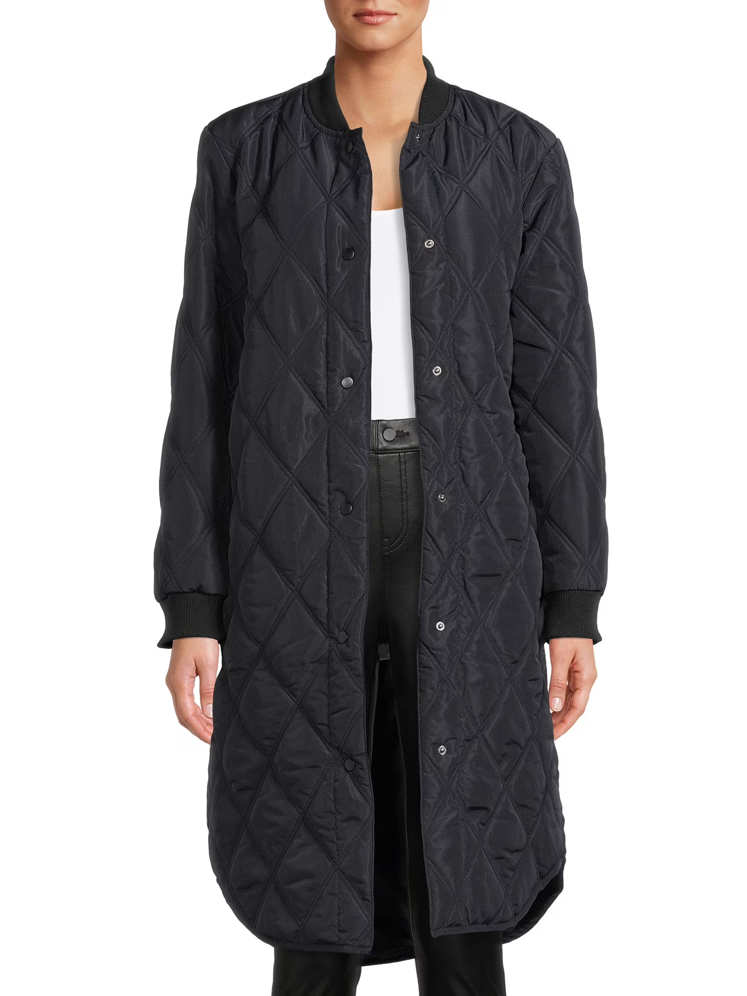 Jason Maxwell Women's Quilted Duster Jacket - Walmart.com | Walmart (US)