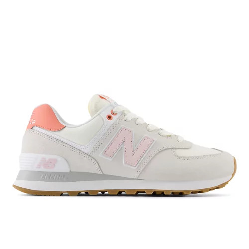 New Balance Women's 574 Sneakers - Grey/Pink (Size 9) | New Balance Athletics, Inc.