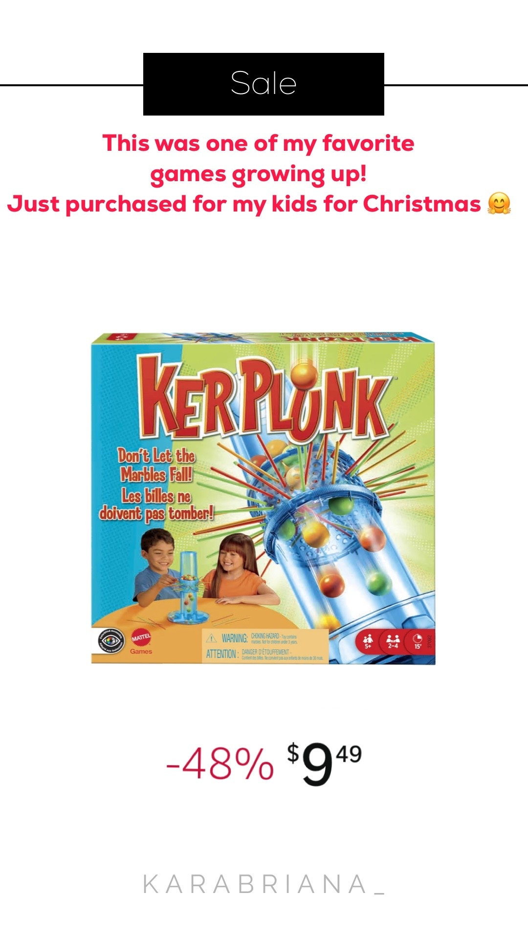 Kerplunk was one of my favorite games growing up!!! So many good ones are on sale including candy land, go fish, guess who.  Most are under $10! 

#LTKHoliday #LTKCyberWeek #LTKKids