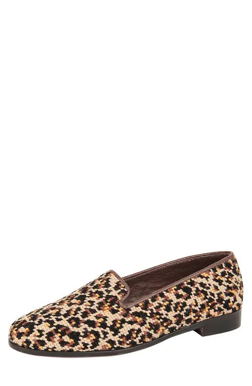 ByPaige BY PAIGE Needlepoint Mini Leopard Flat at Nordstrom, Size 9.5 | Nordstrom