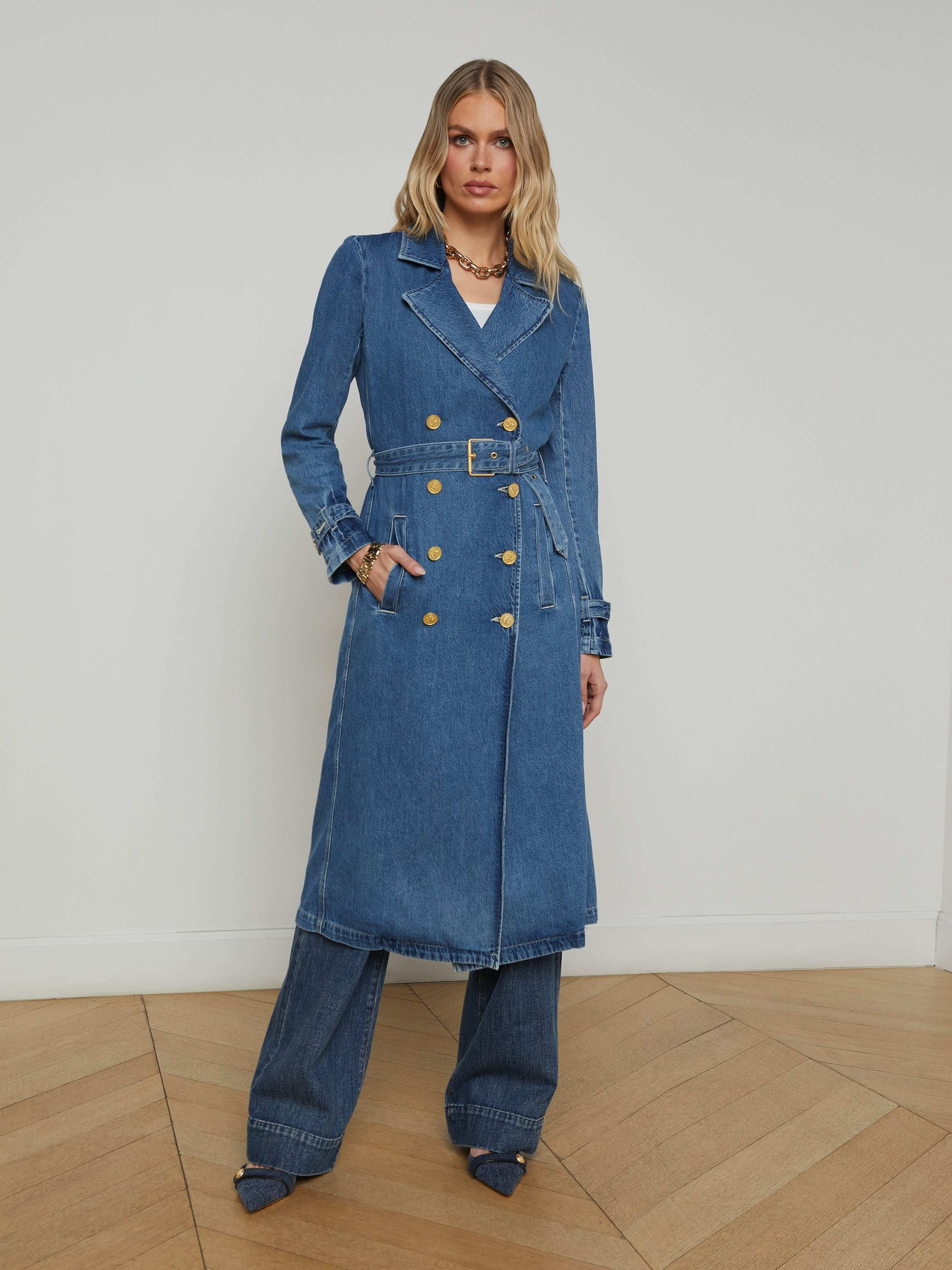L'AGENCE - Bradley Denim Trench in Lynnwood | L'Agence