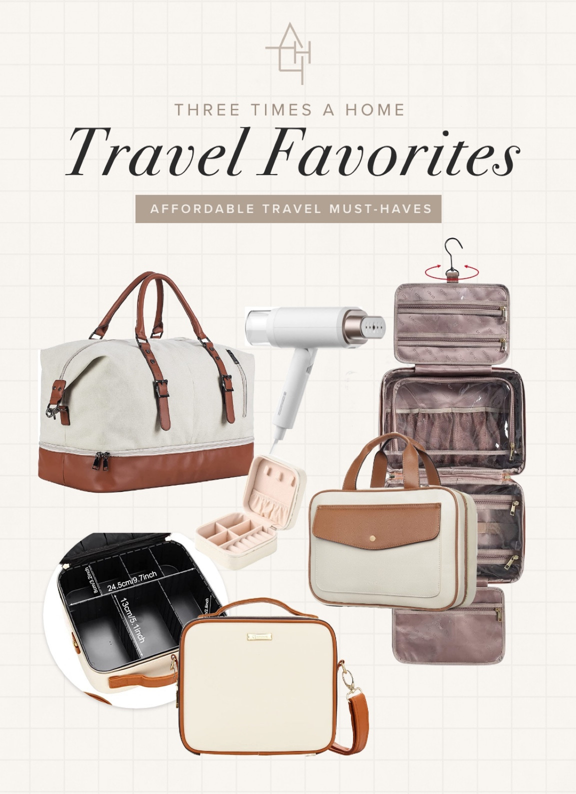 Amazon travel makeup case and hanging toiletry bag

#LTKsalealert #LTKFind #LTKhome