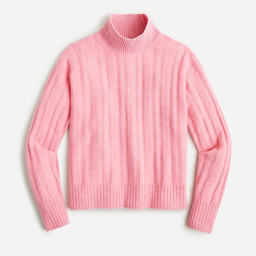 Ribbed mockneck sweater in Supersoft yarn | J. Crew US