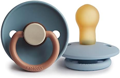 FRIGG Natural Rubber Baby Pacifier | Made in Denmark | BPA-Free (Breeze/Baby Blue, 0-6 Months) | Amazon (US)
