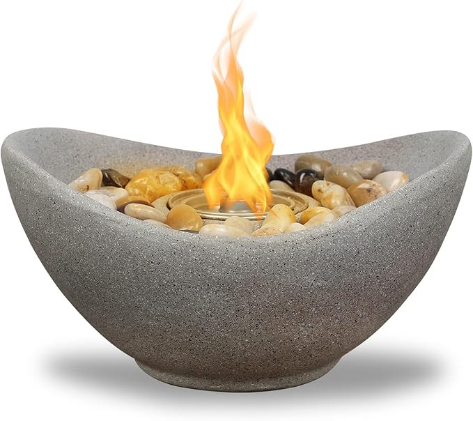 BPS Tabletop Fire Pit Portable Fireplace,Table Top Fire Bowl for Indoor and Outdoor | Amazon (US)