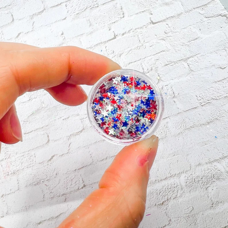 USA 4th of July Glitter Gel: Red, White & Blue Star Body Sparkle - Etsy | Etsy (Global)