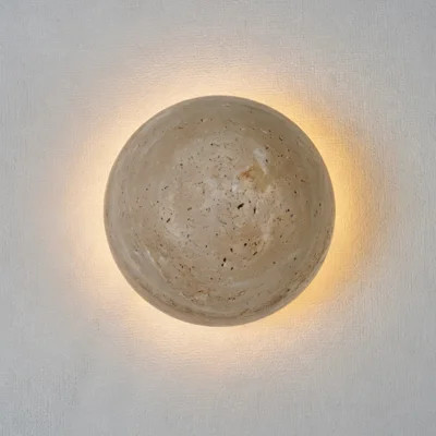 1-light Modern Wall Sconces Natural Travertine Stone Wall Sconce For Living Room&bedroom | Wayfair North America