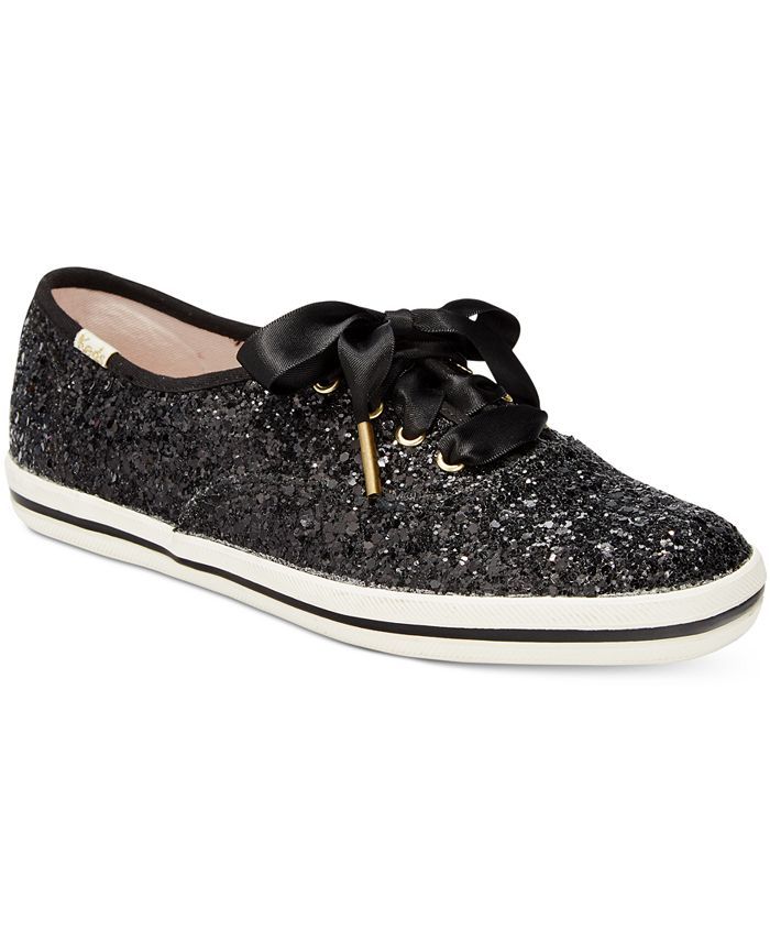 kate spade new york Glitter Lace-Up Sneakers & Reviews - Athletic Shoes & Sneakers - Shoes - Macy... | Macys (US)