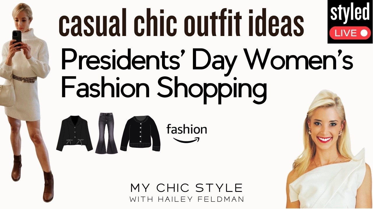 Hi! Welcome back to My Chic Style. I’m Hailey, and in this Presidents’ Day 2026 live styling session (February 16 at 12 PM EST), I’m building relaxed casual chic outfits step-by-step using timeless Amazon fashion finds that look polished, elegant, and wearable in real life.

If my closet ever feels full but I still want easier, elevated outfit formulas, this live is all about grouping pieces intentionally so every look feels cohesive, classic, and versatile for everyday wear. I’m focusing on soft, feminine textures like lace balanced with structured staples like denim, blazers, and tailored layers to create outfits that look expensive without overthinking styling.

LTK grwm live on My Chic Style Live for LTK ootd and LTK petite sizes available 

#LTKPetite #LTKgrwm #LTKootd