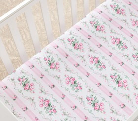 LoveShackFancy Dreamy Days Organic Crib Fitted Sheet | Pottery Barn Kids