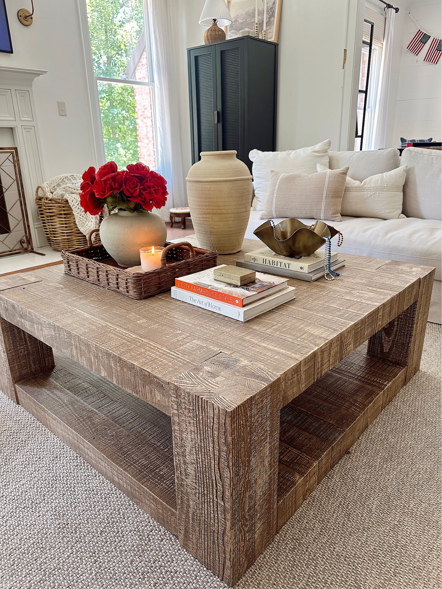 viral pottery barn coffee table with 4th of july decor!! love this coffee table so much it’s a must have!

#LTKHome #LTKxWalmart