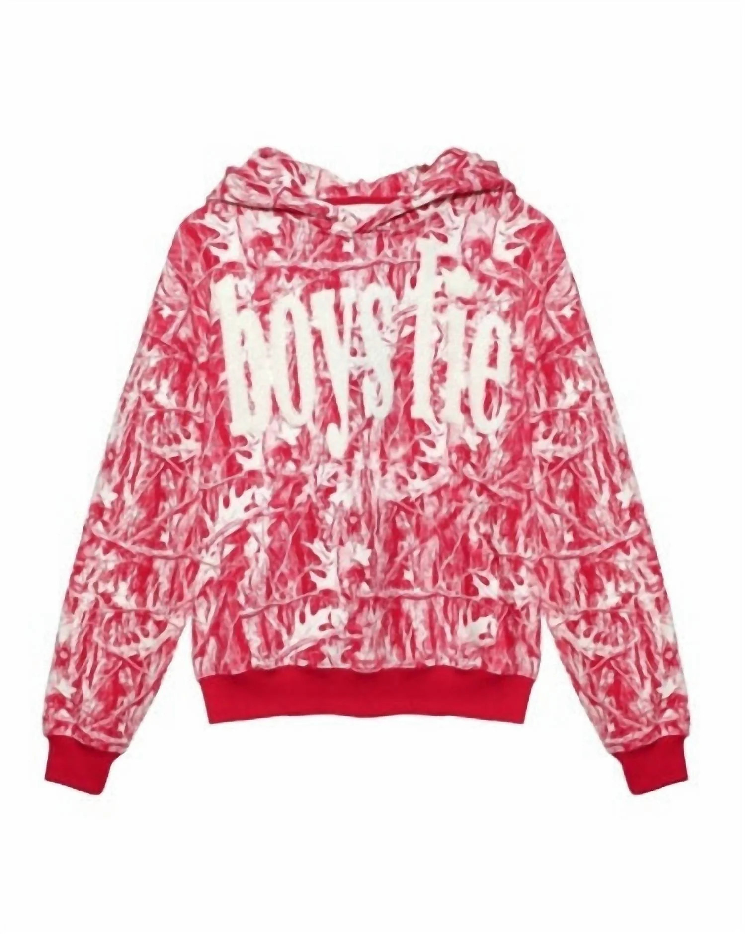 Women's Manhunt Racer Hoodie In Red Camo | Shop Simon