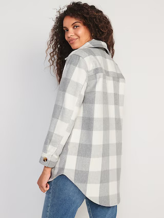 Plaid Soft-Brushed Utility Shacket for Women | Old Navy (US)