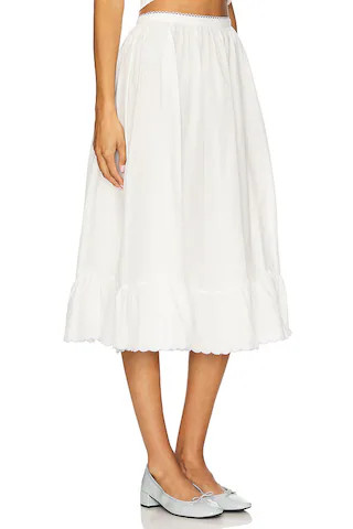 Tea Time Poplin Midi Skirt
                    
                    For Love & Lemons | Revolve Clothing (Global)