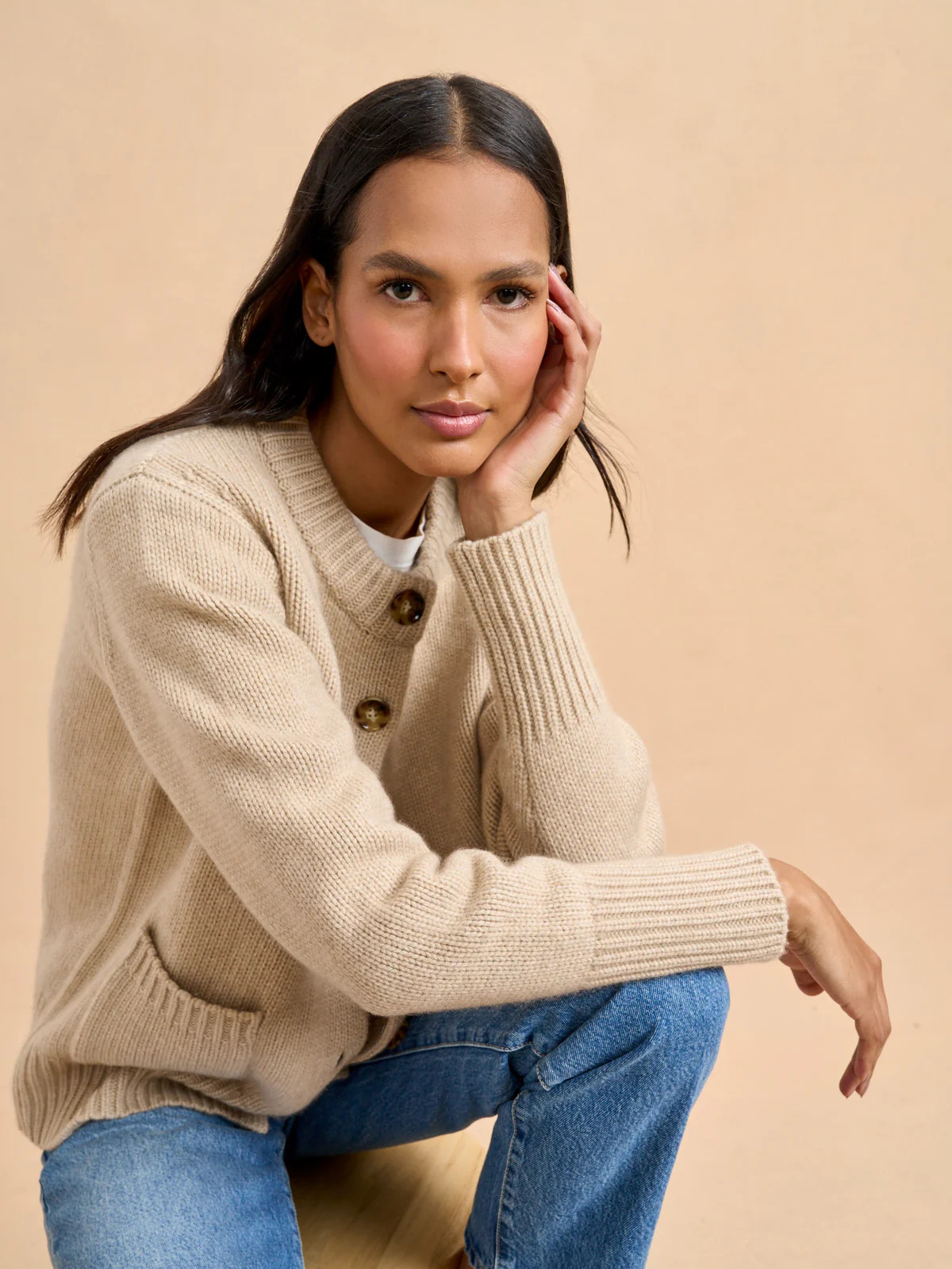 Solid Marin Cardigan | La Ligne