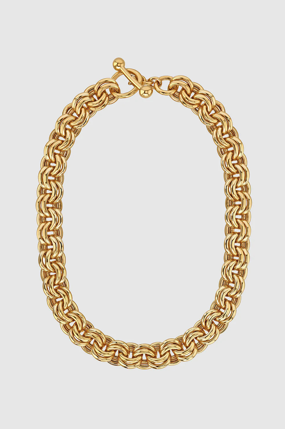 ANINE BING Chunky Double Chain Necklace in 14k Gold | Anine Bing