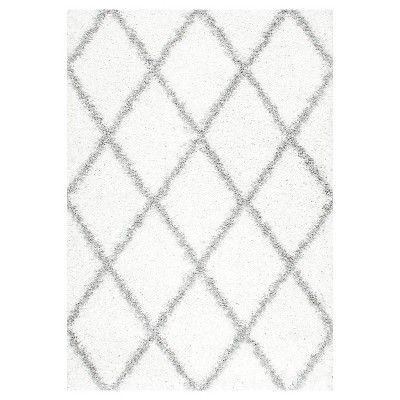 Shanna Shaggy White Rug - nuLOOM | Target