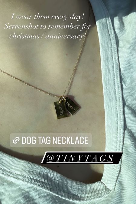 Personalized dog tag necklace 

#LTKfamily