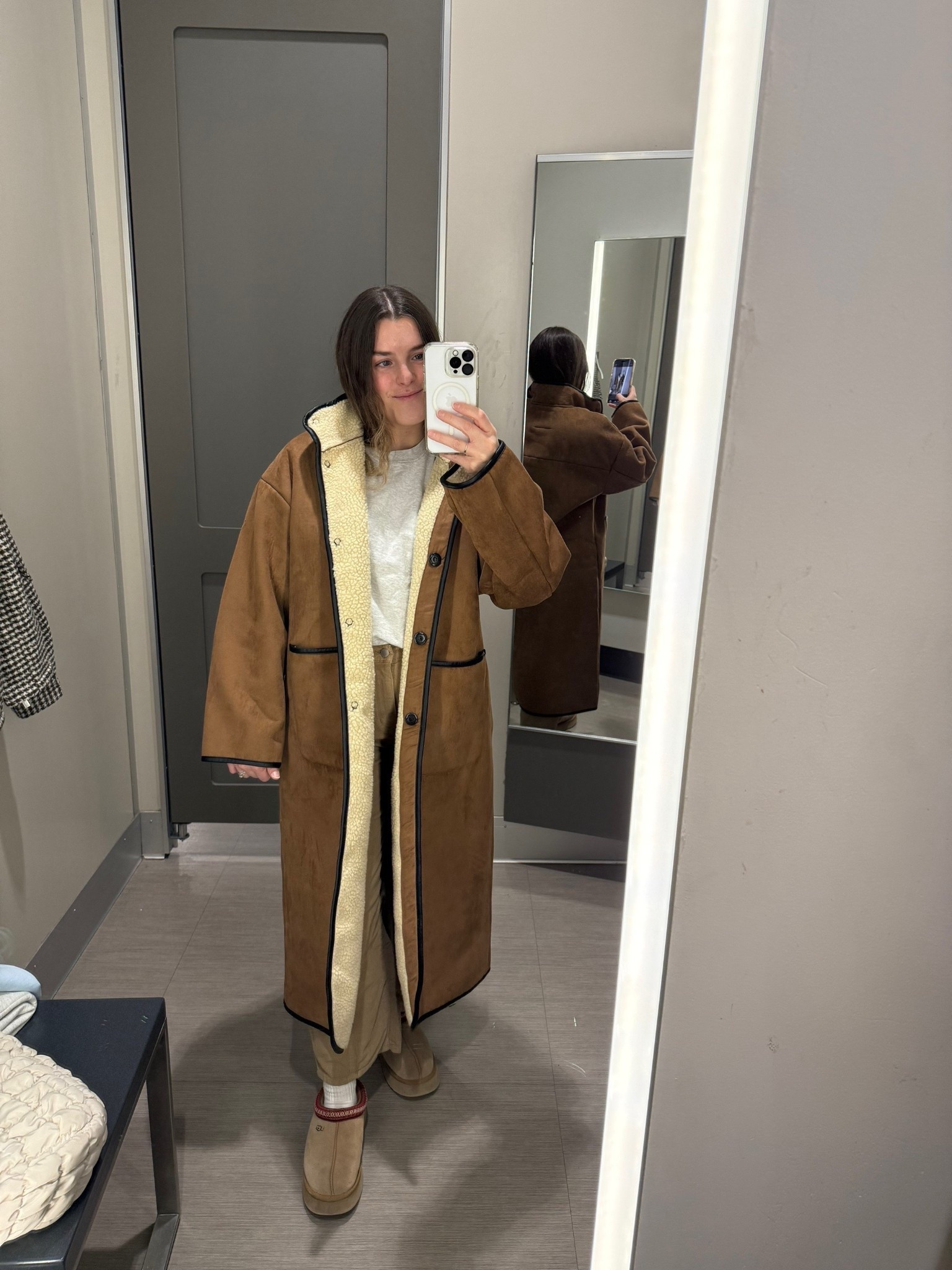 Winter jacket, faux suede jacket, long jacket 

#LTKSeasonal #LTKHoliday #LTKootd