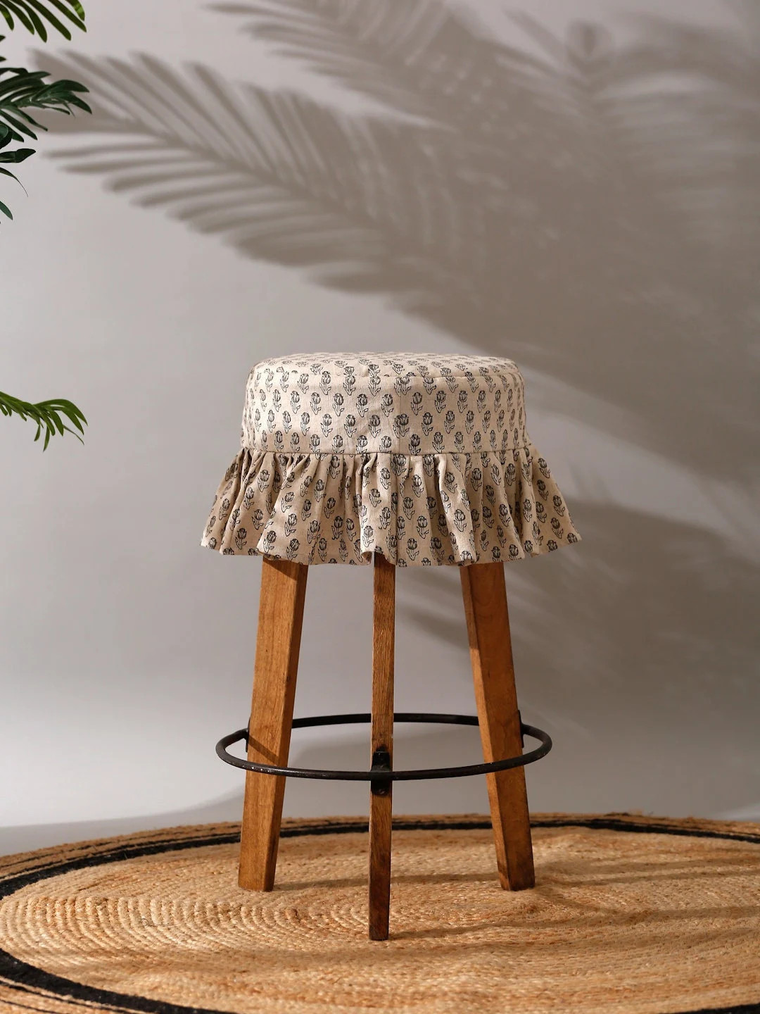 Farmhouse Style Barstools Custom Slipcover for Bar Stool Linen Chair Cover Slipcover in Linen Han... | Etsy (US)