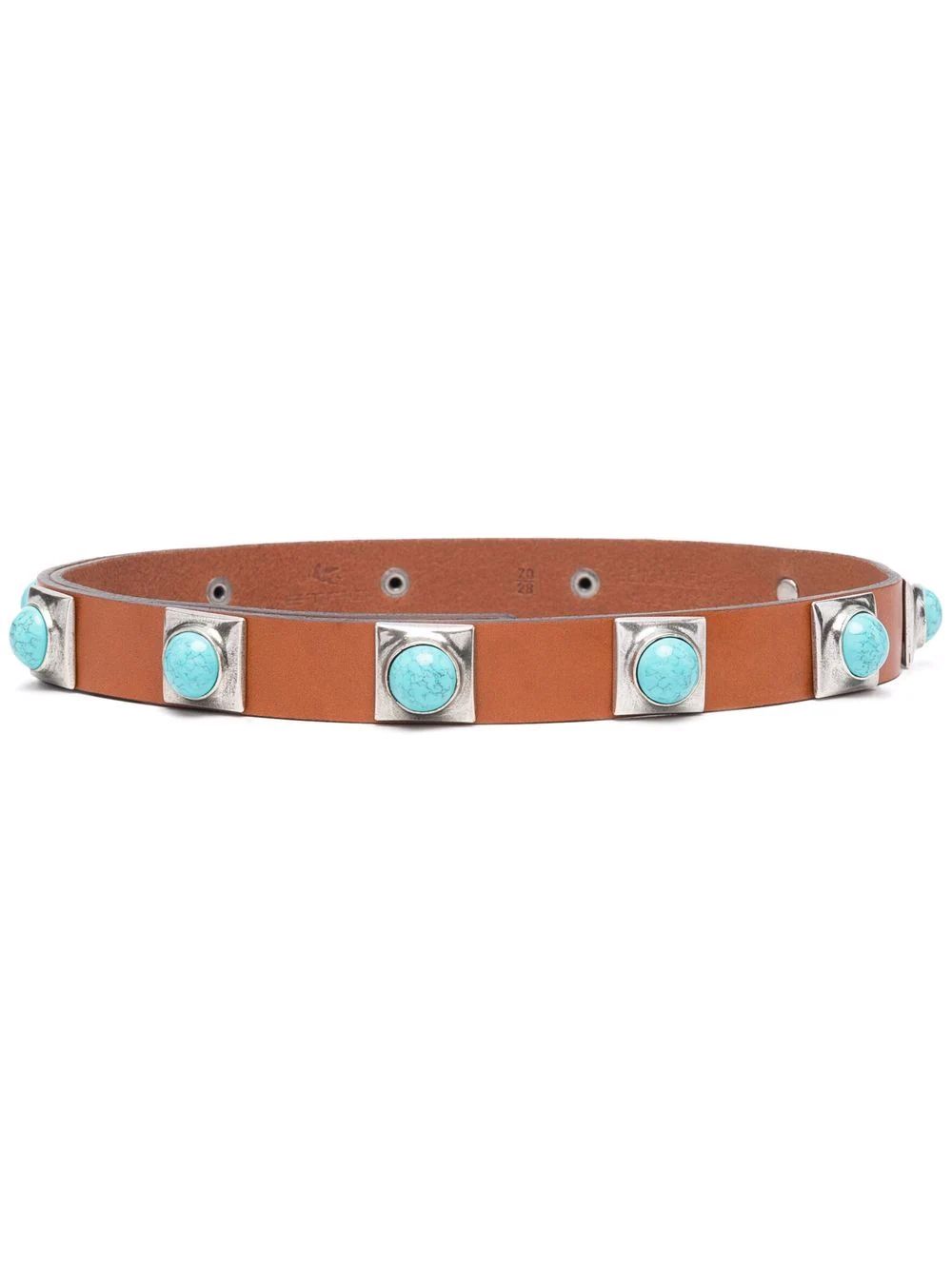 ETRO Leather Stone Belt - Farfetch | Farfetch Global