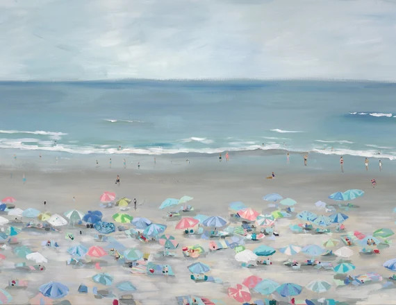 Beach Cabana Signed Print of Original Acrylic Painting by | Etsy | Etsy (US)