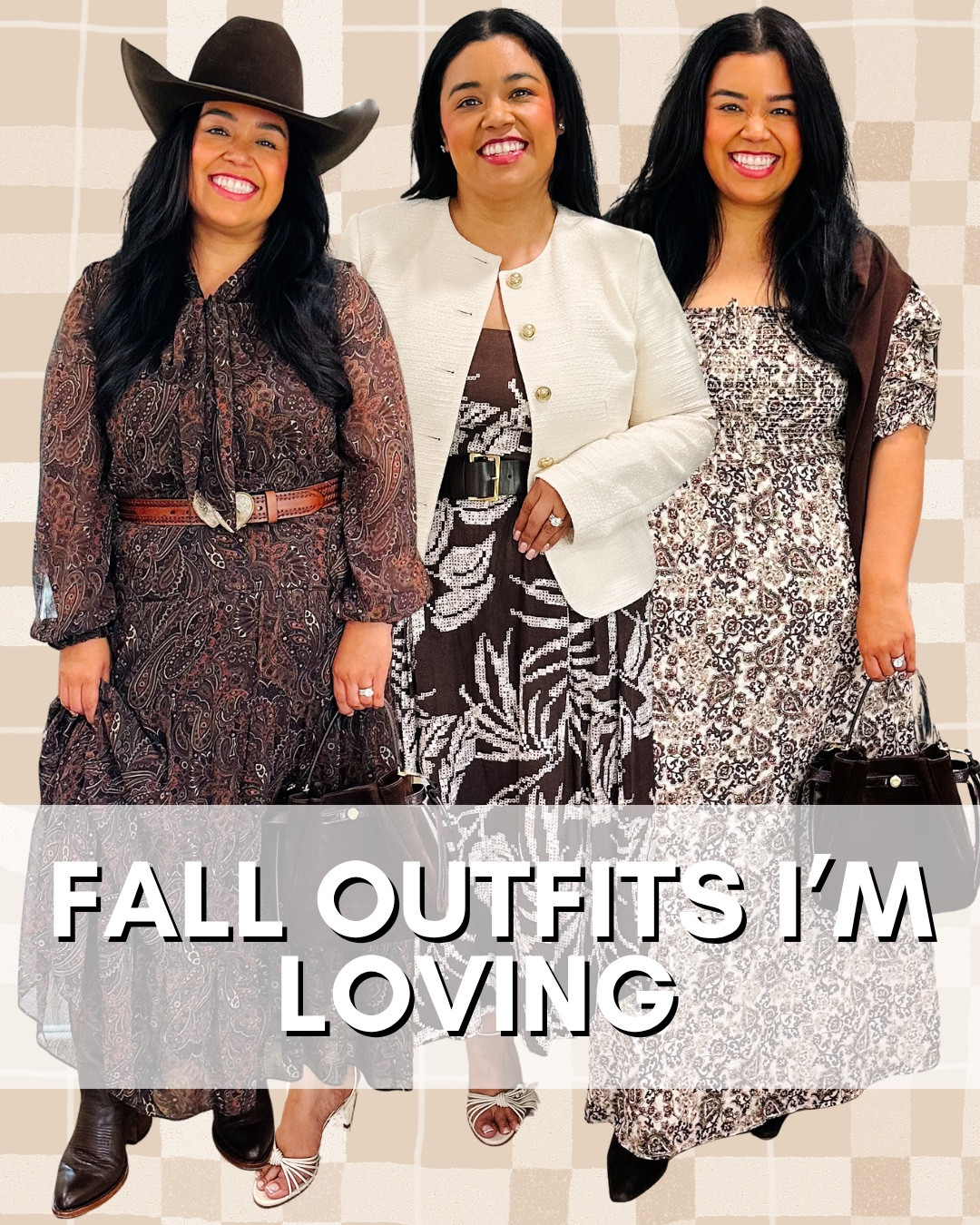 Fall outfits I’m loving lately! 

petite fall fashion, petite fall outfits, petite fashion, petite style, petite outfit ideas, petite fashion over 40, midsize fashion, midsize fall fashion, midsize fall outfits, midsize outfit ideas, transitional fall outfits, fall layering ideas, what to wear this fall, fall fashion trends 2026 chocolate brown fall outfit, plaid fall outfit,  suede fall outfit,  fall preppy outfit, fall jewel tones, fall neutrals, fall layering, fall boots outfit
@macys