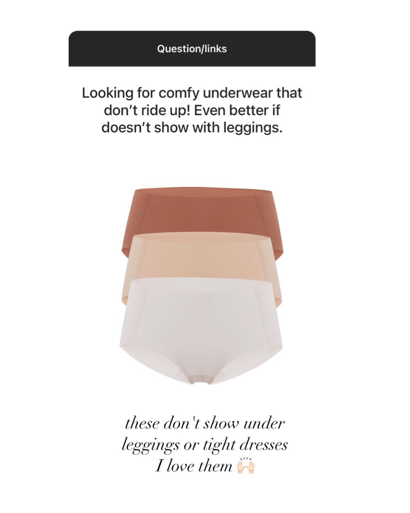 My top two brands of no show underwear 