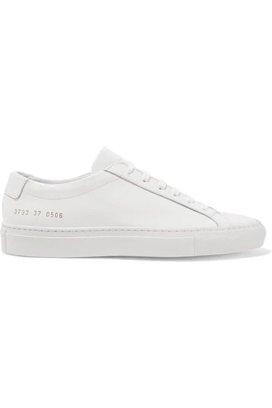 Common Projects - Original Achilles Patent-leather Sneakers - White | NET-A-PORTER (US)