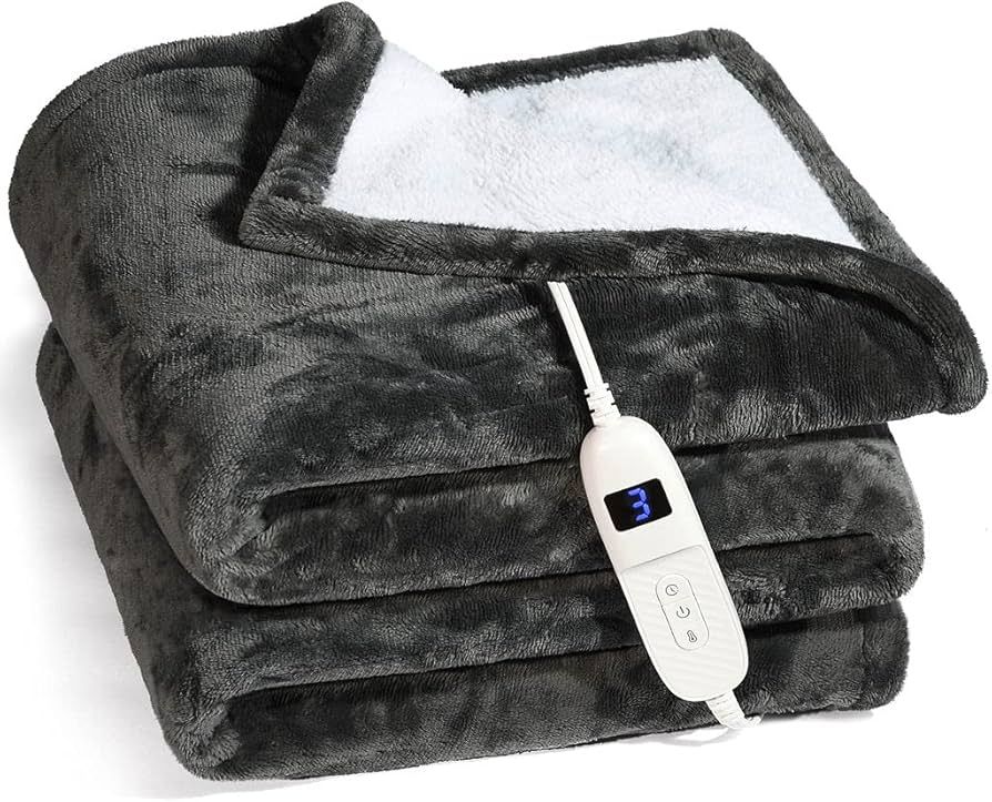 Amazon.com: Heated Blanket, Machine Washable Extremely Soft and Comfortable Electric Blanket Thro... | Amazon (US)