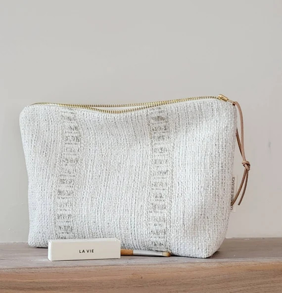 Unique Makeup Bag Neutral Cosmetic Bag Country Rustic Makeup | Etsy | Etsy (US)