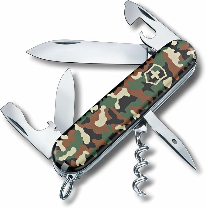 Victorinox Spartan Swiss Army Knife, 12 Functions, Swiss Made Pocket Knife with Corkscrew, Can Op... | Amazon (US)