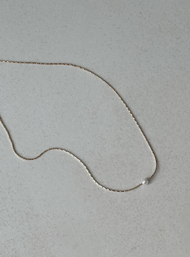 Sawyer Necklace Gold | Princess Polly US