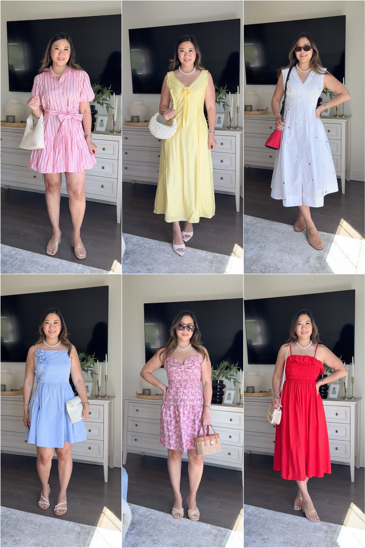 Walmart Summer dresses that look way more expensive than they are!

Puff Sleeve Dress: S
Yellow Maxi Dress: 6
White Embroidered Dress: XS
Blue Flower Dress: 6
Pink Flower Mini Dress: S
Red Ruffle Dress: S

#LTKootd #LTKSeasonal #LTKOver40
