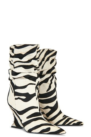 Schutz Siena Slouch Boot in Zebra Print from Revolve.com | Revolve Clothing (Global)