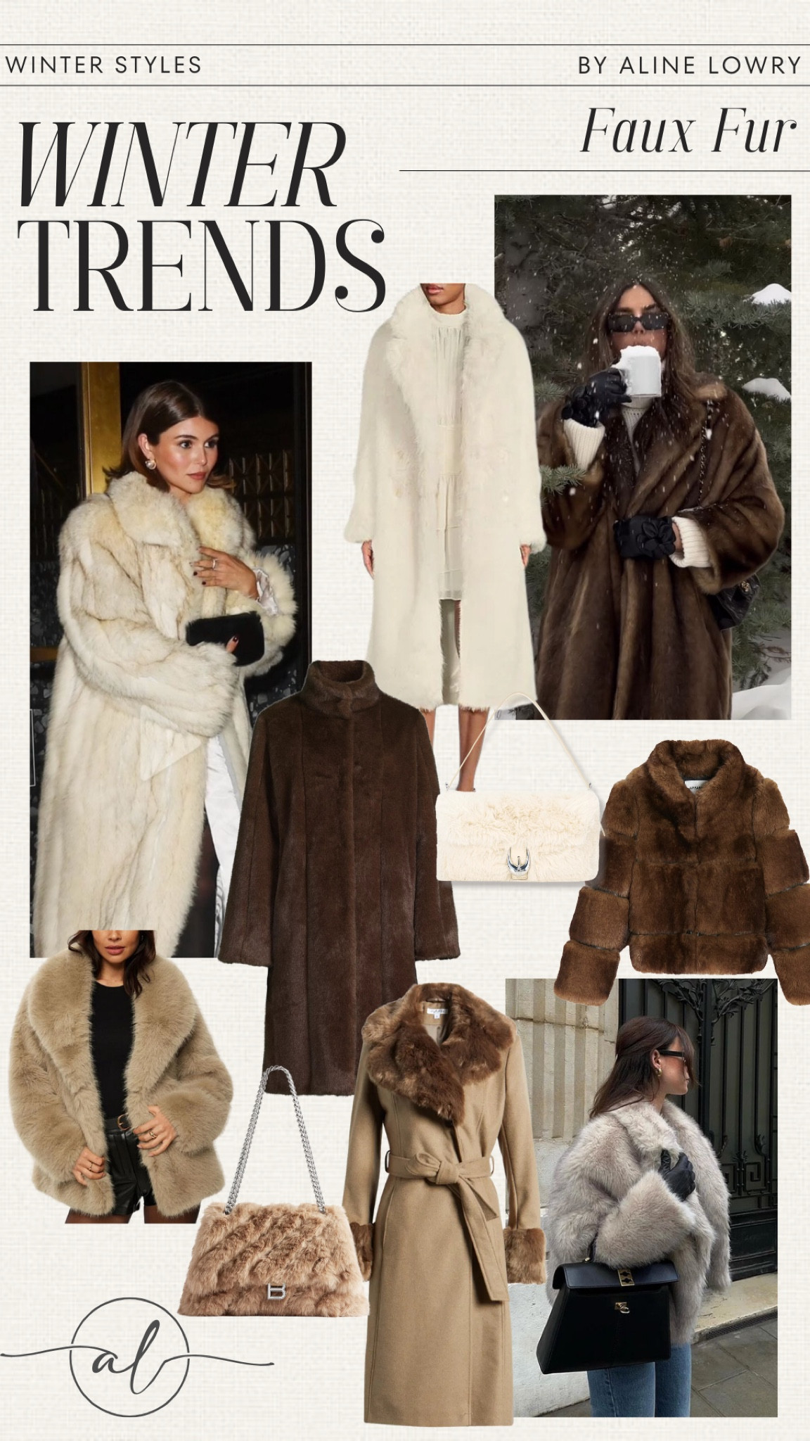 Winter trends: faux fur. Faux fur coats and bags. Winter fashion trends. Faux fur outfit ideas. 

#LTKSeasonal #LTKStyleTip #LTKU