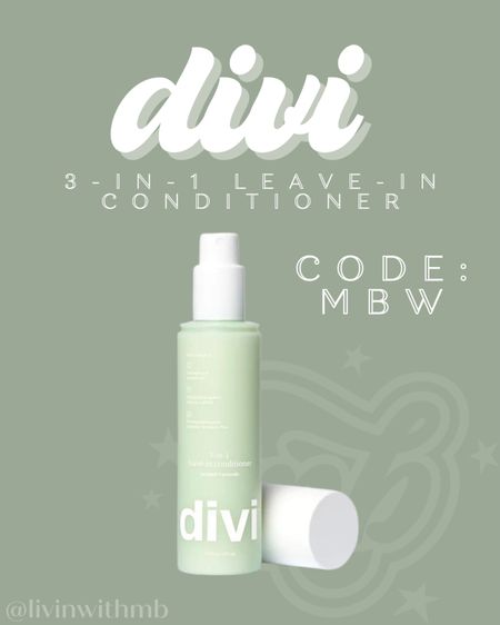 divi’s 3-in-1 leave-in conditioner is SO GOOD🙌🏼

Detangles
450° heat protection
Lightweight hydration

Use code: MBW to save 15% sitewide!

#divipartner

#LTKsalealert #LTKfindsunder50 #LTKbeauty