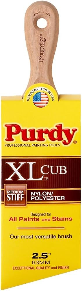2-1/2" Purdy 144153325 XL Cub Angled Sash Paint Brush, Tynex Orel | Amazon (US)