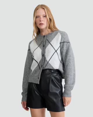 F&F Faux Leather Pleated Shorts in Black | Tesco F&F