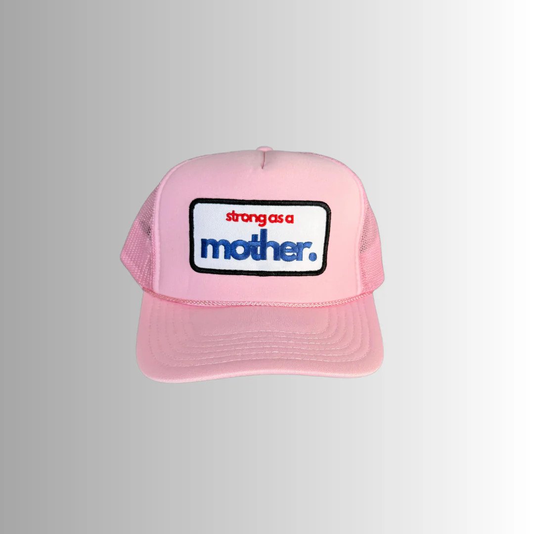 Strong as a mother® Patch Trucker Hat - Flamingo Pink | Mother Hats
