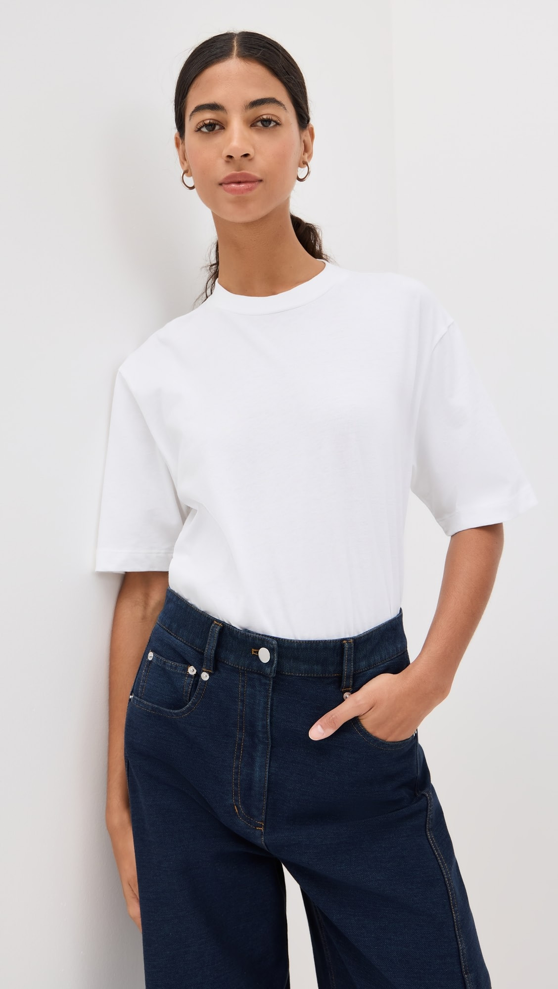 Tibi Program Mock Neck T-Shirt | Shopbop | Shopbop