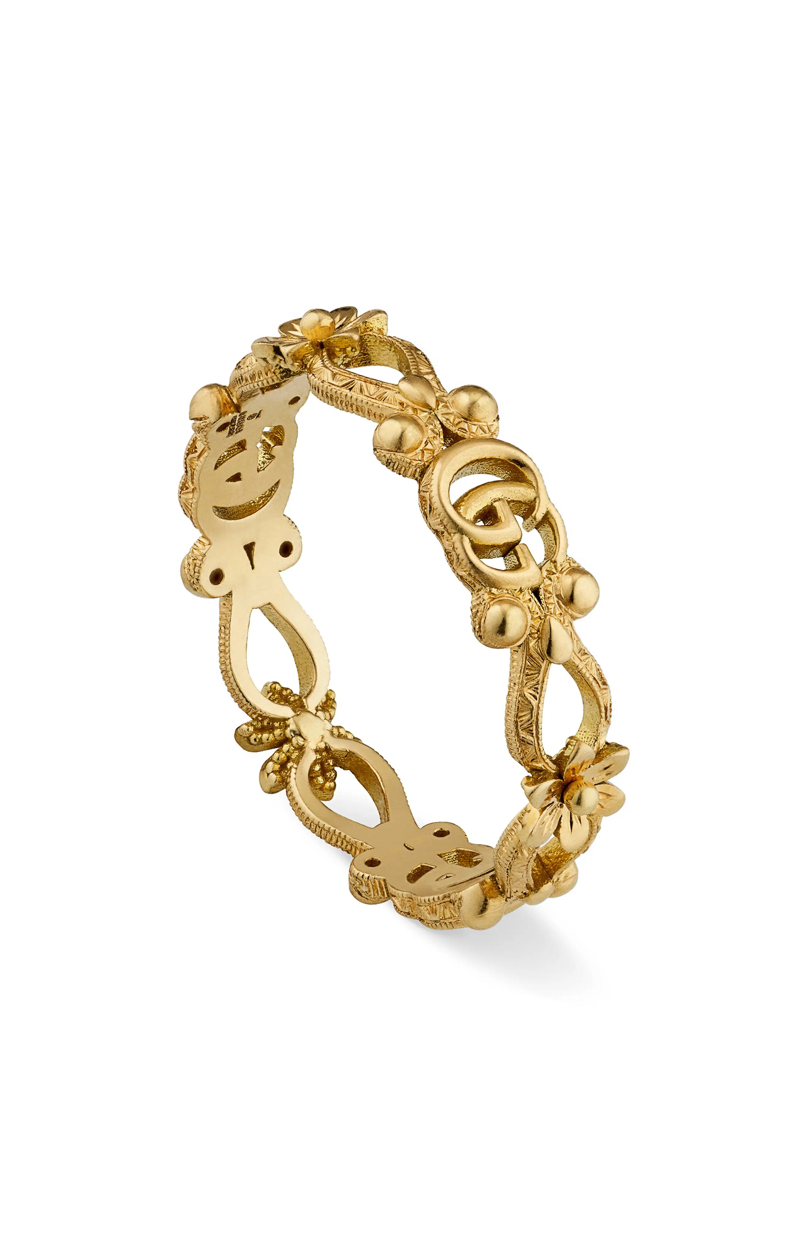 Gucci Flora 18K Gold Ring in Yellow Gold at Nordstrom, Size 6.25 | Nordstrom