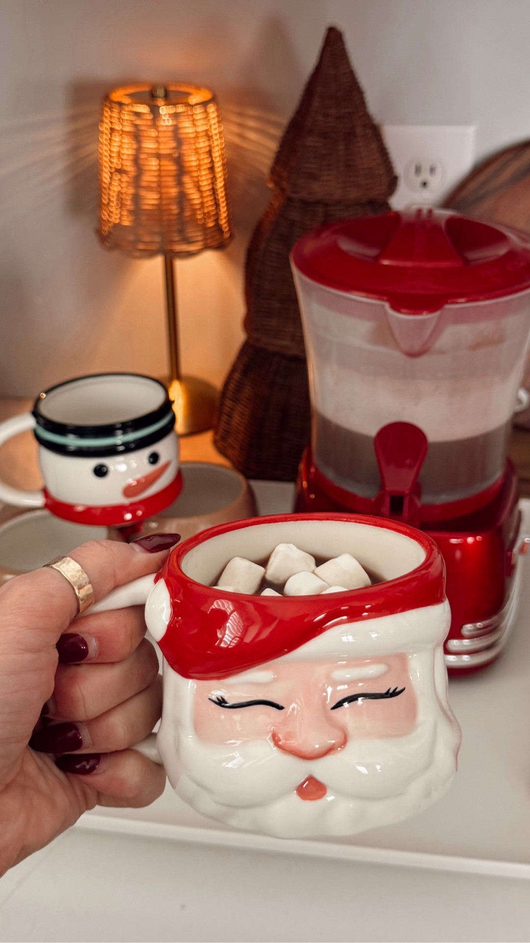 My favorite hot chocolate maker + frother. It will froth & heat at once. Currently oos— I’ll check for restocks! ☕️✨🎄🎅🏼

These mugs from Walmart look identical to the Anthro Santa mugs for wayyy less 

#LTKGiftGuide #LTKFindsUnder50 #LTKHoliday