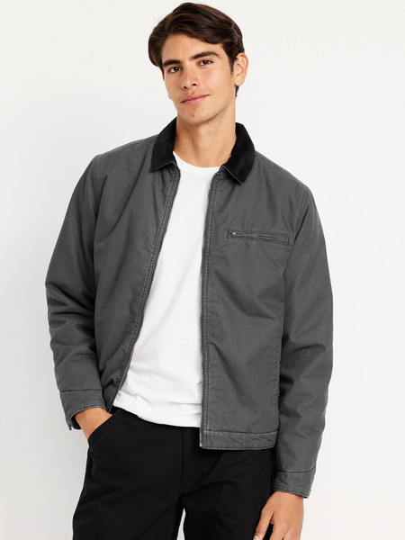 Insulated Canvas Barn Jacket | Old Navy (CA)