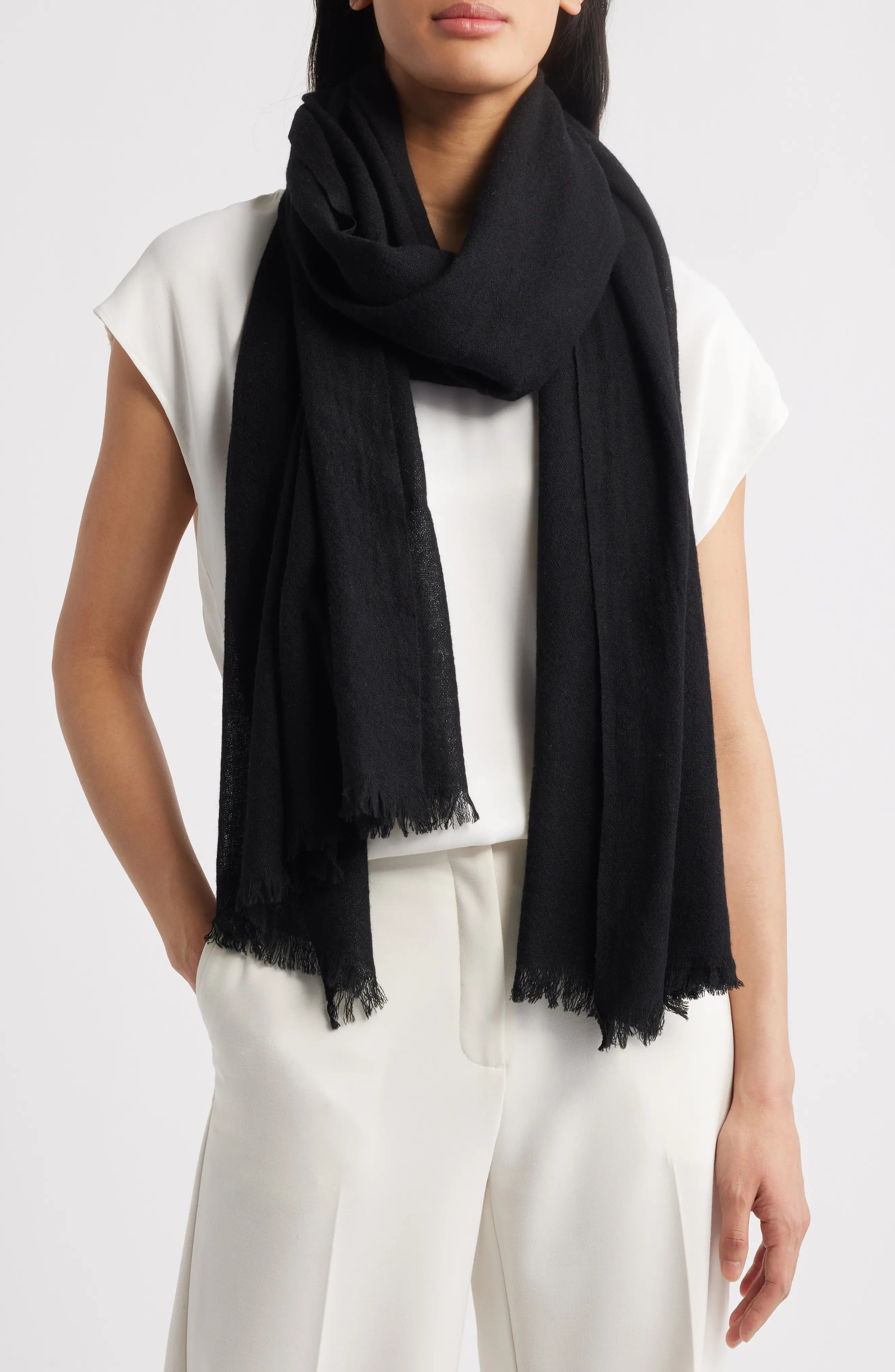 Textured Cashmere Scarf (Women) | Nordstrom | Nordstrom
