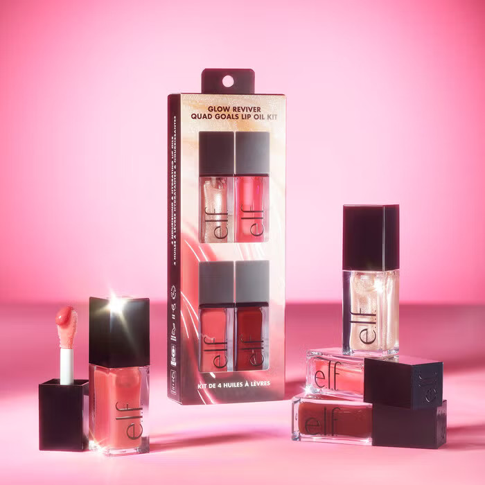 Glow Reviver Quad Goals Lip Oil Kit | e.l.f. cosmetics (US)