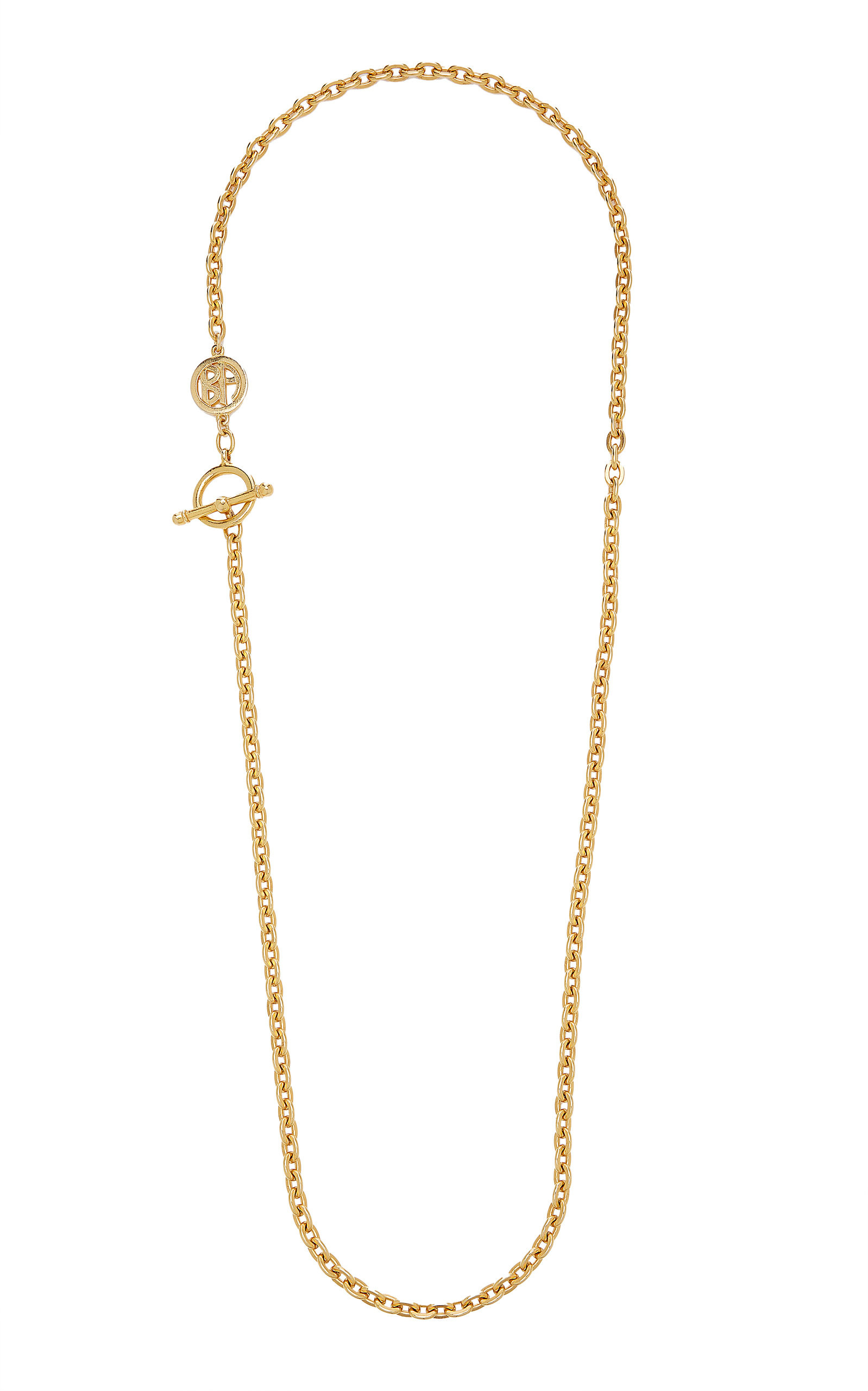 Gold-Plated Lariat Chain Necklace | Moda Operandi (Global)