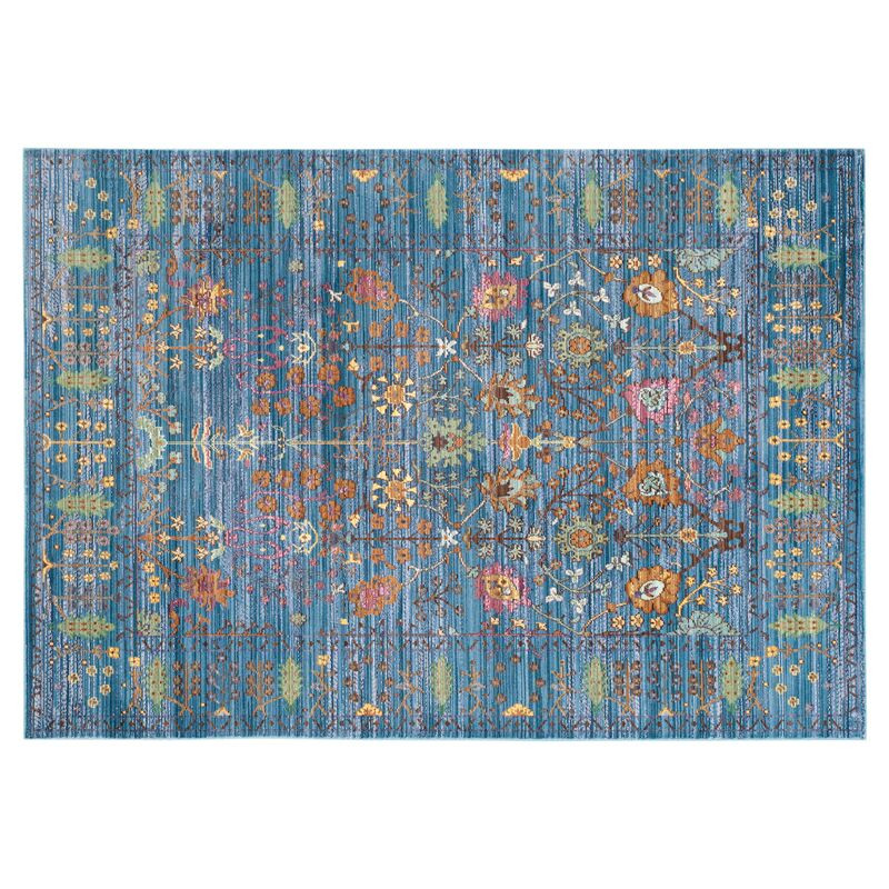 Pello Rug, Blue/Multi | One Kings Lane